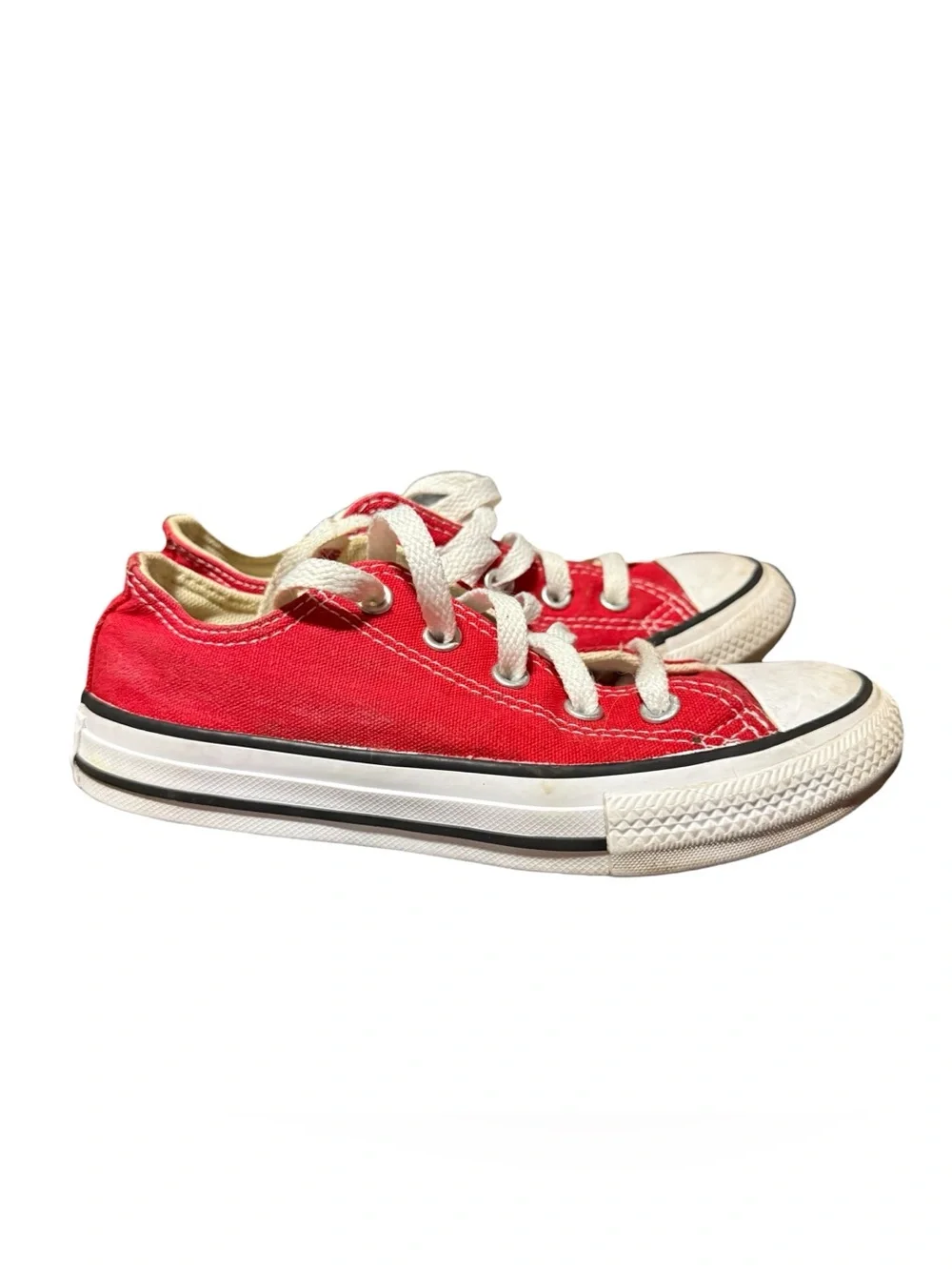 Converse Chuck Taylor All Star Low Top Kids Red Sneakers Size 13 Youth